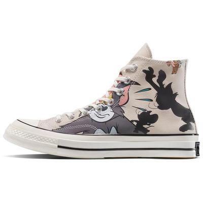 Tom & Jerry x Chuck Taylor All Star High Egret Мужские Кроссовки Кремовый Серый Черный A15111C