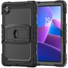 Для Lenovo Tab 10.1 (2025) Чехол-подставка TB-311XU/Tab TB311FU, ударопрочный чехол для планшета из поликарбоната + силикона с плечевым ремнем