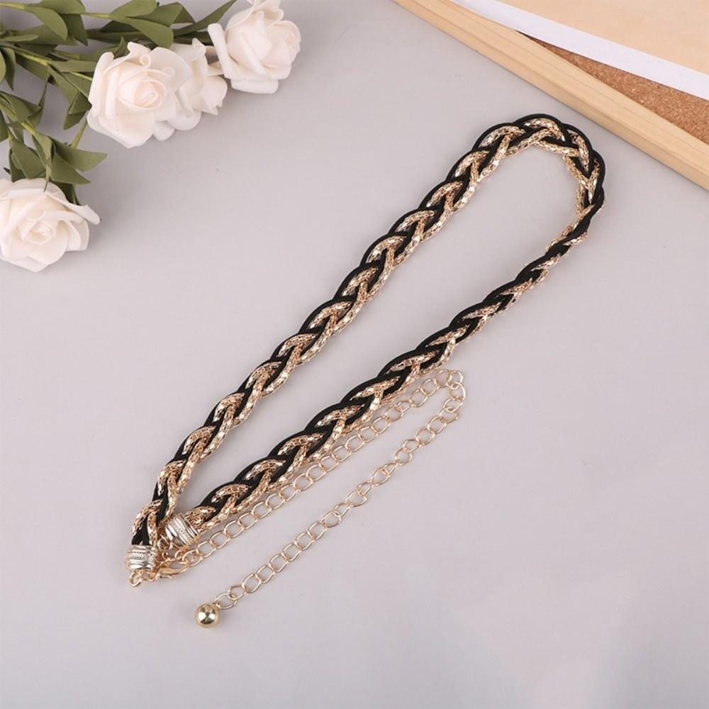 Elastic Buckle Pearl Waist Chain Pearl Decoration Pearl Belt Accessory Dress Accessories
