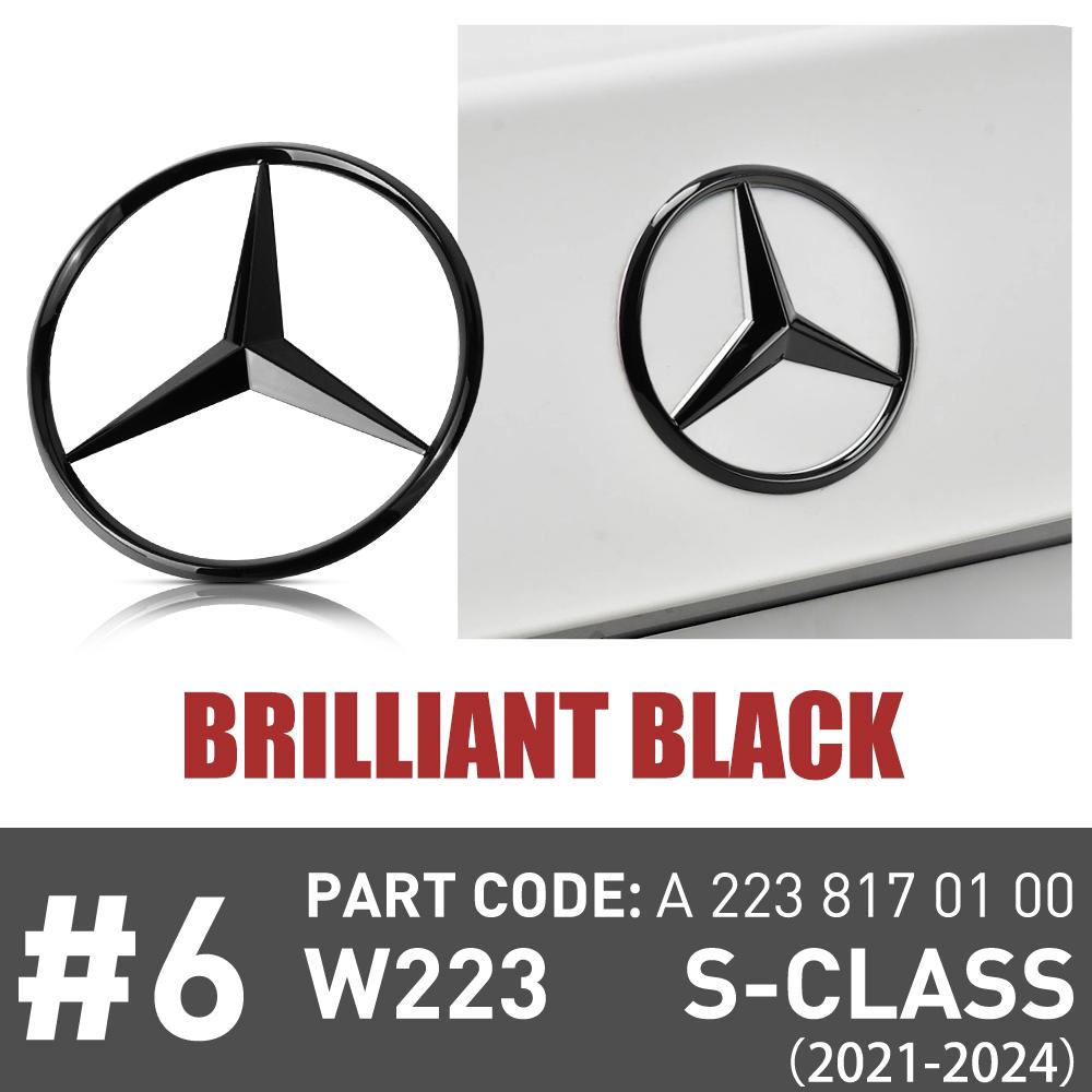 Car Original Rear Label Badge Sticker Decoration Tail Logo Replacement Accessory For Mercedes-Benz W223 S500 S580 2021 2022 2023 JQRST1