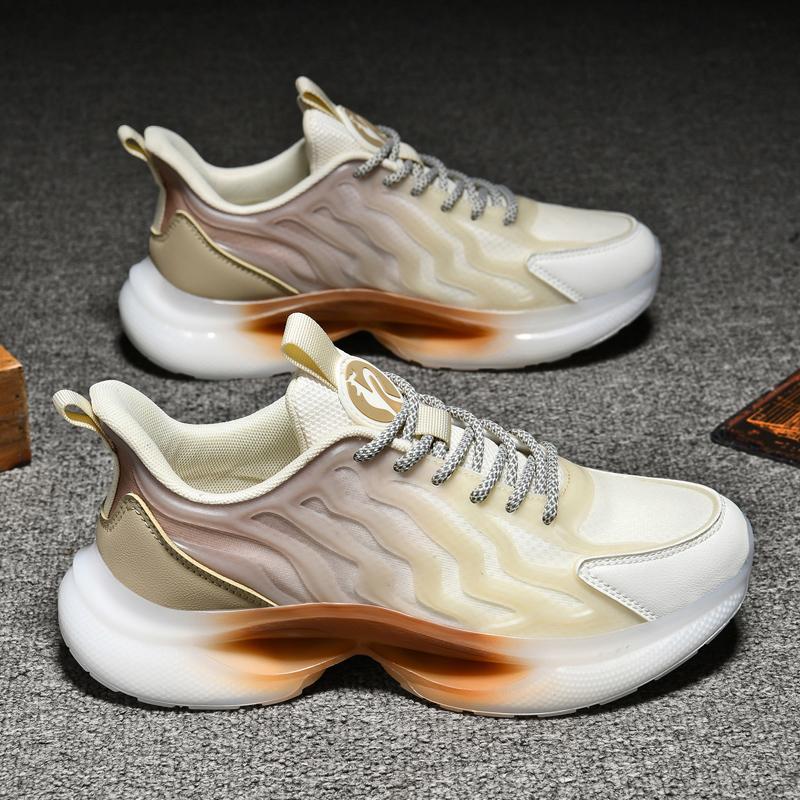 Мужская обувь Color Block, повседневная дизайнерская мужская обувь для бега на открытом воздухе, на платформе, спортивная мода, роскошь, теннис, кожаные кроссовки, мокасины