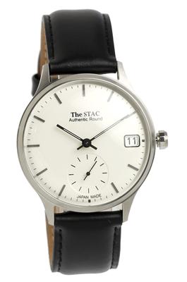 Часы STAC Authentic Round Bar x Серебристый Черный