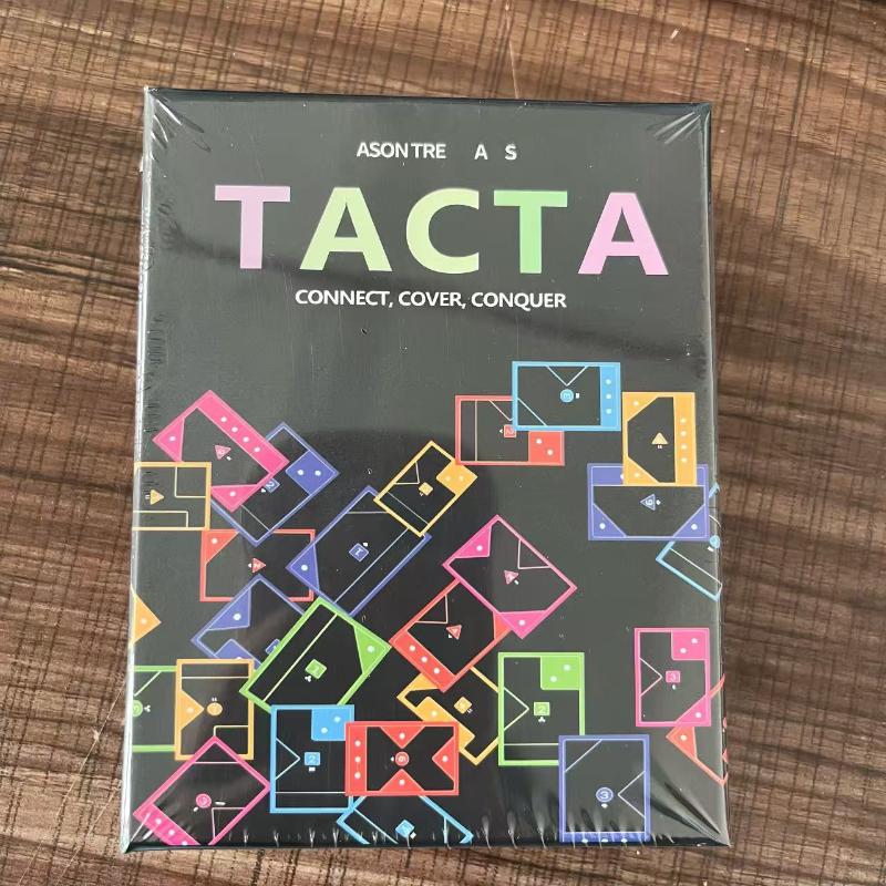 1 Набор Настольная игра Tacta 2-6 игроков Быстрая карточная игра Веселая стратегия Сопоставление форм Вечеринка Семейные посиделки Досуг Карты