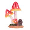 Cute Animal Mushrooms Lawn Decorations Gardens Courtyard Ornaments(Red)