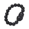Feng Shui Pixiu Women Attract Wealth Wristband Bracelets Obsidian Stone Beads Good Luck Bangle