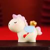 Desktop Ornament Horse Figurine Resin Zodiac Ornaments New Year Mascot Miniature  Car Decoration