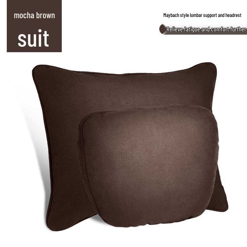 Пара подушек подголовника и поясничной поддержки для автомобиля Mercedes-Benz Maybach