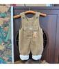 Baby Corduroy Overalls Winter Warm Cotton Pants for Girl Autumn & Infant Clothing Kids Clothes Overalls