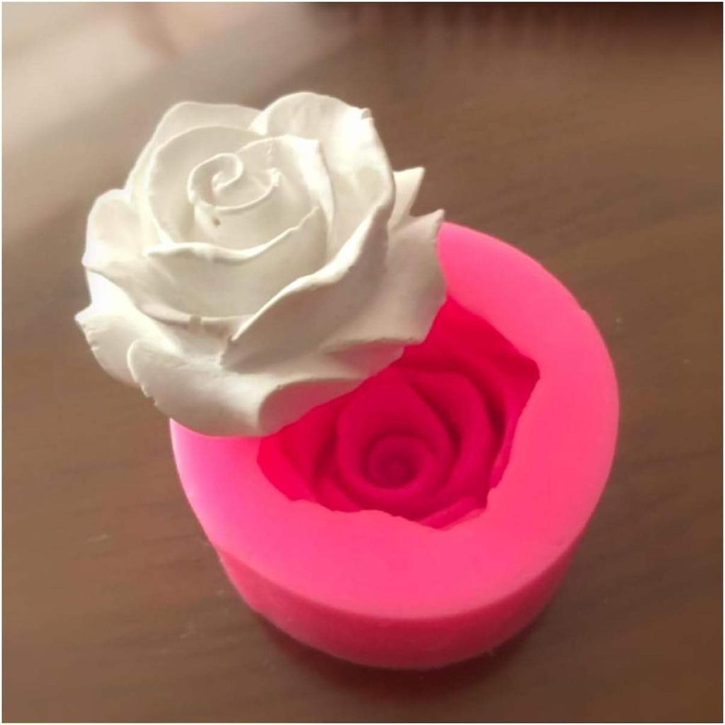 Flower Rose Shape Silicone DIY 3D Cake Mold Fondant Soap Cupcake Candy Chocolate Jelly Decoration Baking Tool Moulds