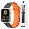Dux Ducis Strap (Armor Version) Do Apple Watch Se/9/8/7/6/5/4/3/2/1 (41/40/38Mm) Magnetic - Black-Orange