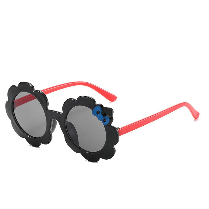 New Sunglasses Flower Cartoon Children Sunglasses Cute Bowknot Baby Glasses Cross-border Kids Sunglasses