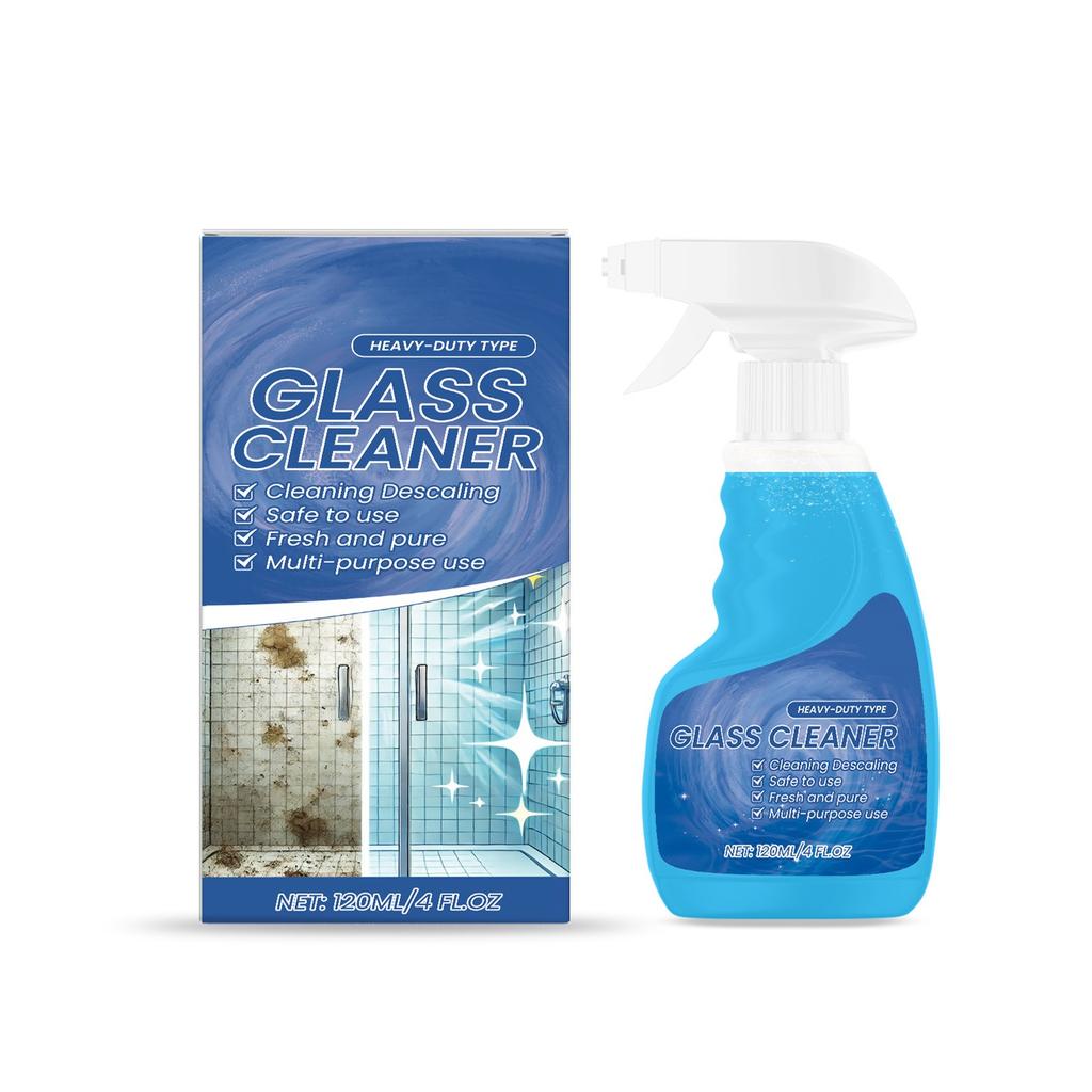Glass Descaling Cleaning Agent Strong Cleaning Degreasing Stain Removal Glass Cleaning Spray 120ML