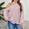 Autumn Off-the-shoulder Loose Off-the-shoulder Chain Long-sleeved Sweater