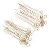 50pcs Floral Picks Clips Reusable Golden Metal Wire Floral Place Card Holder 6in Photo Memo Holder P