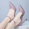 5cm 8cm Thick-heeled High-heeled Shoes Female Fairy Wind Summer New All-match Girl Pointed Toe Strap Sandals for Women