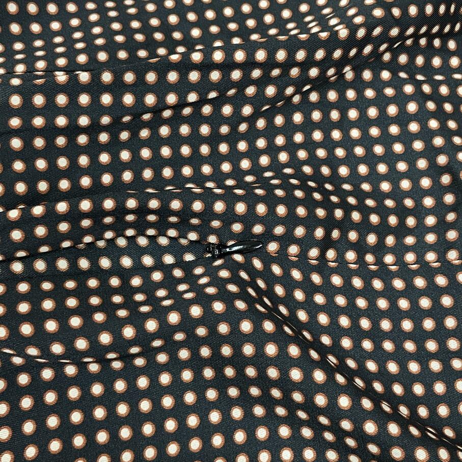 Used ZARA / XS / Black / Long-sleeved dress / Mini dress / Belted / Gold heart / New with tags / Adult cute / Polka dot fabric / Daily wear / Scarf /