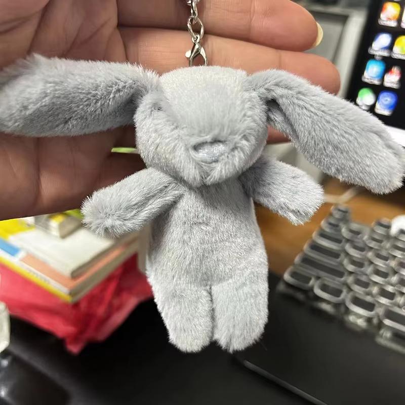 Мягкие Игрушки Милый Мультяшный Кролик Брелок Любовь Помпон Брелок Игрушка Сумка Девочки Брелок для Автомобиля Подвеска для Телефона Украшение Подарок