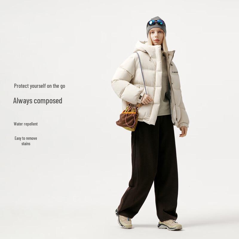 Tanboer Женская короткая пуховая куртка с капюшоном 5550360A