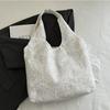 Tote Bag Lace Shoulder Bag Korean Style Large Capacity Bag Big Pouch Simple Canvas Handbag  Daily