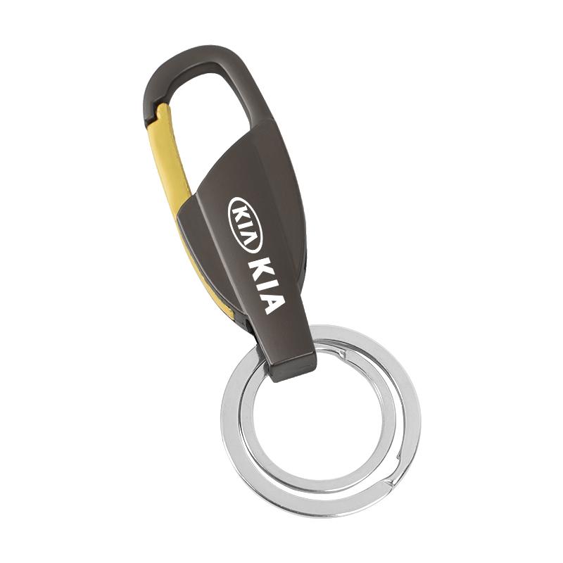 THCR5 1Pcs Car Key Accessories Zinc Alloy Keychain Ring For KIA RIO Sorento Ceed K5 Stinger Niro EV6 EV9 Soul Cerato Stonic Carnival