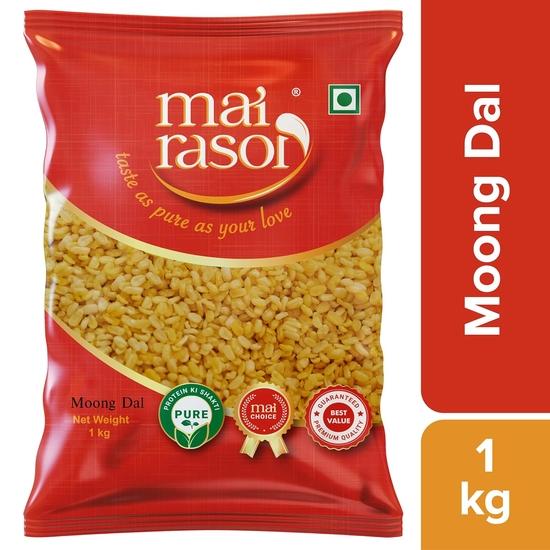 MAI RASOI Moong Dal Unpolished 1Kg Pouch