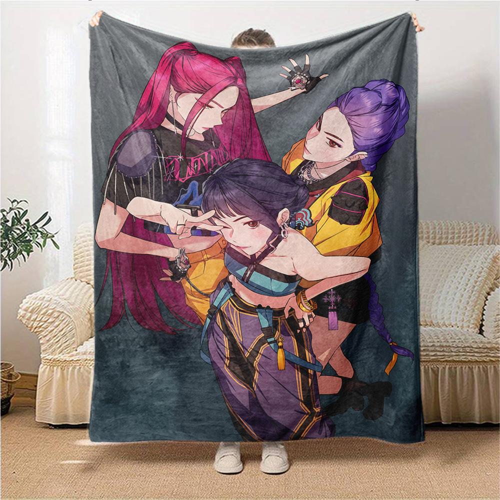 Fantasy Battle Trio Blanket Soft Throw Blanket For Home Bedroom Bed Sofa Travel Office Solid Christmas Blanket