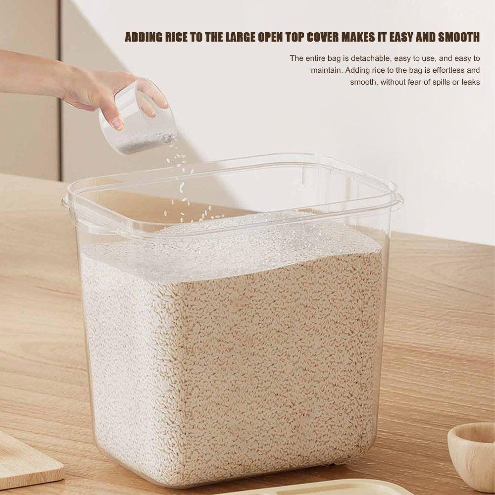 Влагонепроницаемый ящик для хранения рисовых зерен, герметичный контейнер для хлопьев, креативные герметичные банки