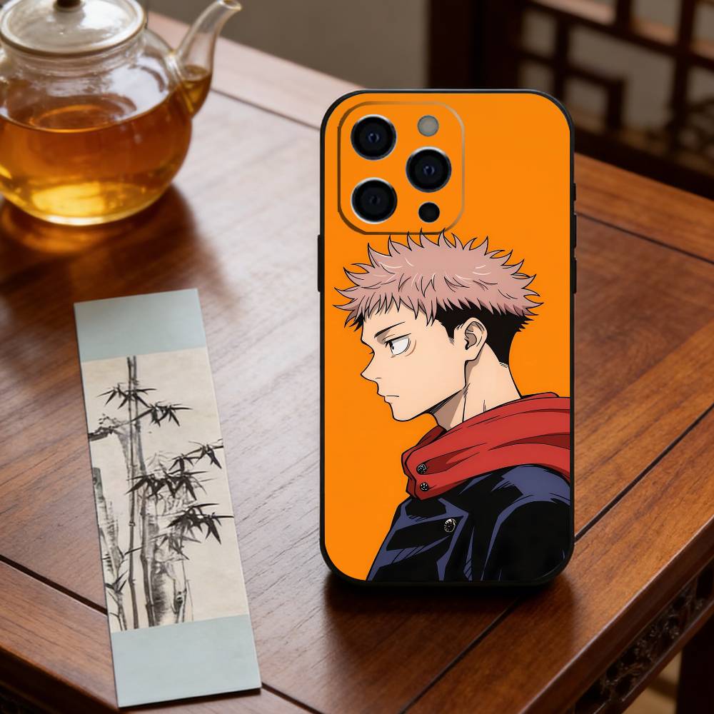 Чехол для телефона с аниме J-Jujutsu Kaisen Y-Yuji Itadori, силиконовый, мягкий, для IPhone 17 16 15 14 13 12 11 X XR Plus Pro Max Plus