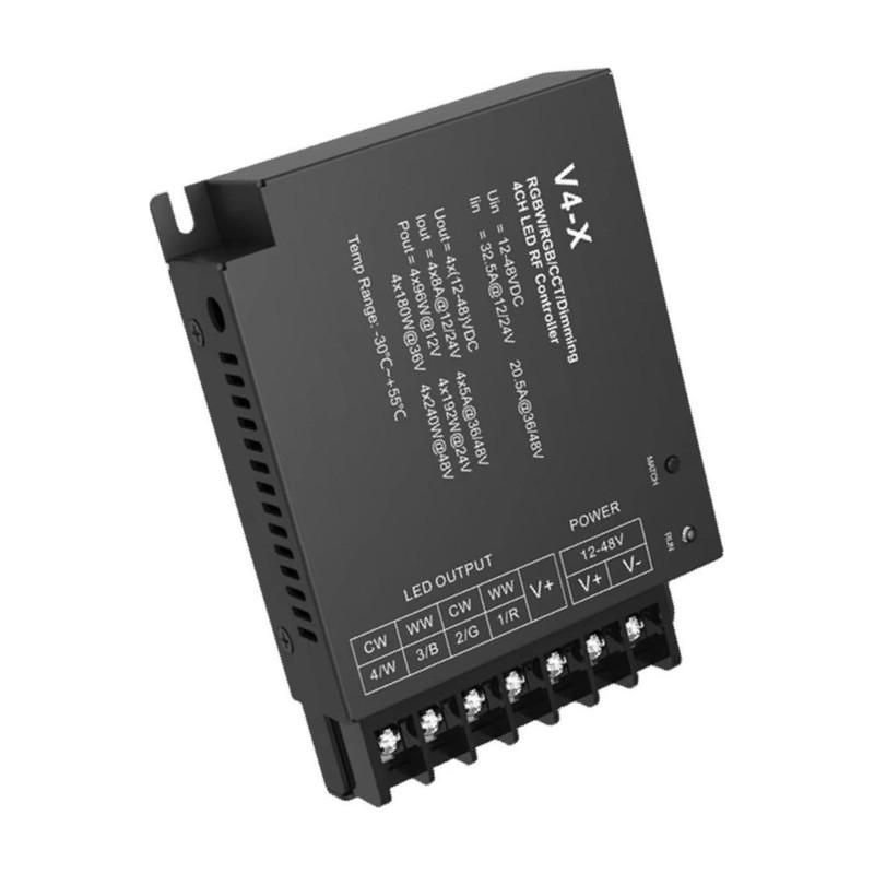 A25F-Skydance 4-канальный RGB LED контроллер V4-X 2.4G RF Пульт ДУ Диммер 4-в-1 RGBW Блок управления