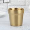175ML Water Cup Heat-resistant Minimalist Stainless Steel Double-layer Design Drinking Mug Household Supplies