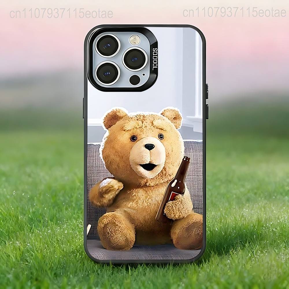 Чехол для телефона 'Мишка Тедди Фильм Т-Тед' Черный, Совместим с iPhone 17 16 15 14 13 12 11, Pro, Max, Plus, E, Air, Mini