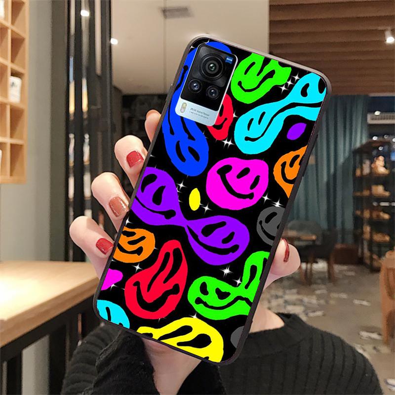 Чехол для телефона Trippy Smiley для VIVO V21E V21 V23 V23E V2109 Y53S Y33S Y55 Y76 Y31 Y21 Y72 Y01 Y21S Y11S Funda Coque
