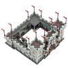 Средневековый Замок Львиная Крепость Модульные Строительные Блоки MOC Стена Смотровая Башня Осадное Оружие Кирпичики Игрушки Совместимые С LEGO