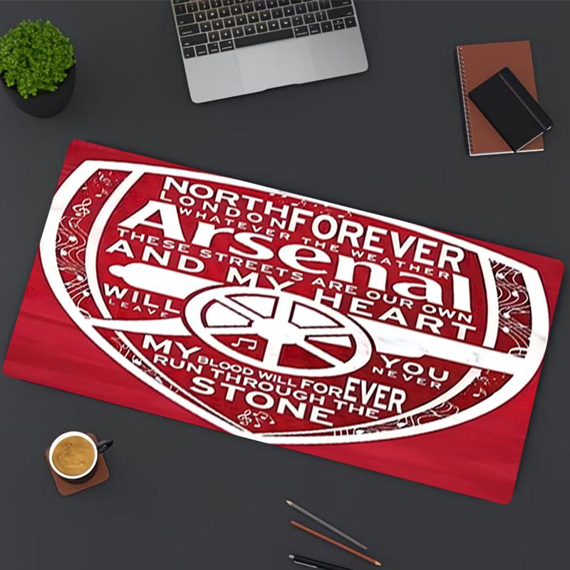 Arsenal F.C Print Mouse Pad, for Keyboard Pad Laptop PC Mat for Office Home Use, Desk Decor, Perfect Birthday Gift for Gamers