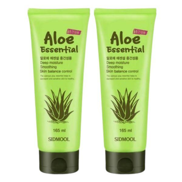 SIDMOOL Aloe Essential 165ml Normal to Dry Skin Oil-Free Aloe Vera Leaf Juice 46% Korean Face & Body Moisture Gel