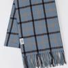 RECLOW MADRA Пастельный клетчатый шарф ГОЛУБОЙ