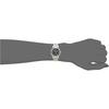 Citizen Q&Q Analog Solar Waterproof Date Watch Black Dial Metal Band Women's Silver