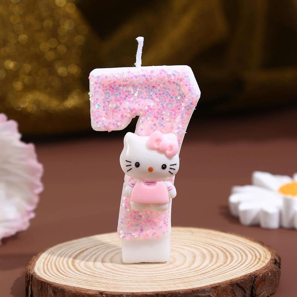 Creative Birthday Cake Number Candle Topper for Kids.
