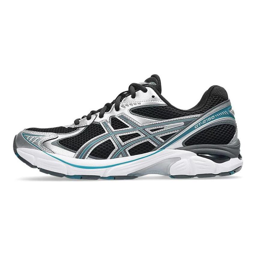 Asics GT-2160 Модные Удобные Универсальные Нескользящие Износостойкие Низкие Повседневные Беговые Кроссовки Унисекс Серебристо-Черные 1203A275-005