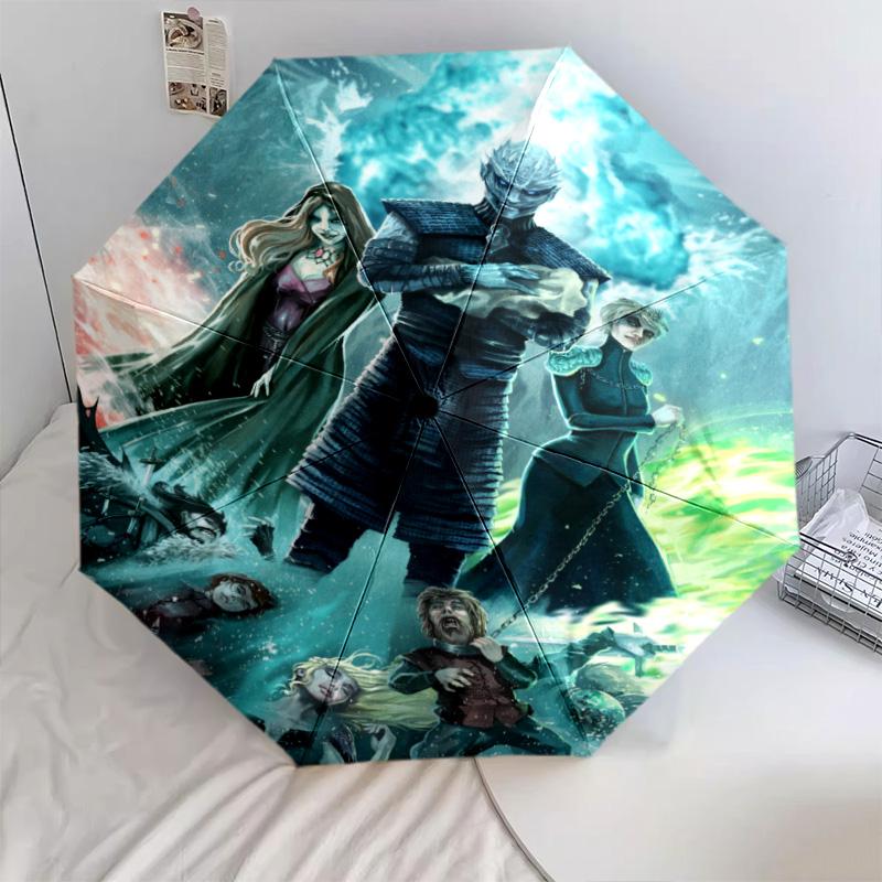 Power Intrigue Westeros Folding umbrella Umbrella Suitable for all seasons light Three folds Sun umbrella