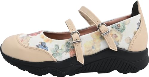 [Ёсукэ] Туфли на толстой подошве с двойным ремешком