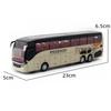 New 1/32 Alloy Single-layer Bus Car Model Toys Diecast Simulation Metal Business Bus Vehicle Sound Light Pull Back Children Gift Toy