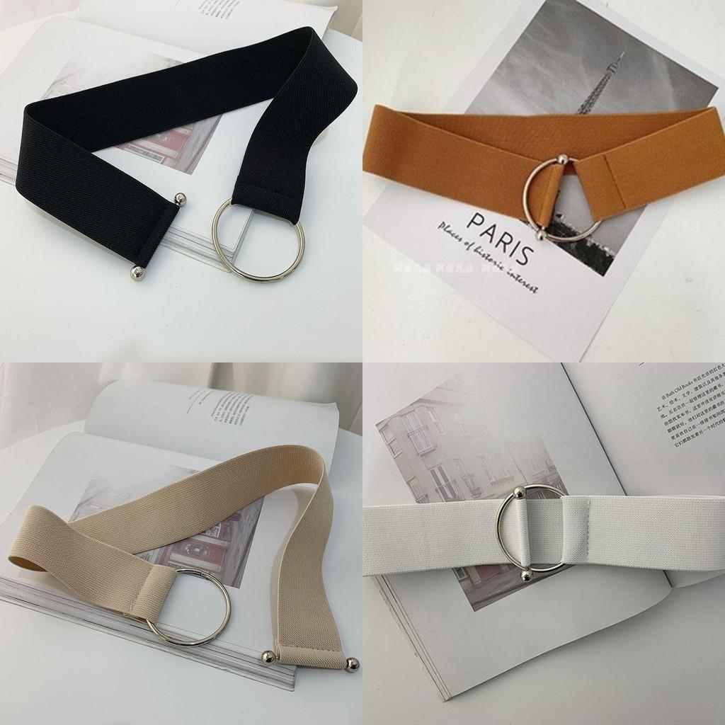 Wide Minimalist Modern Elastic Waistband For Women Available In Multiple Fashion Colors