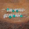 Opal Bead Cluster Earrings: Ethiopian Opal, Sterling Silver or Gold Filled