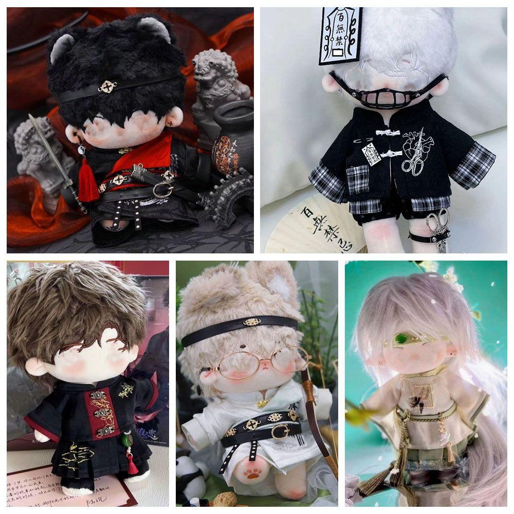 Разноцветная одежда для кукол, 20 см, мини-костюм Hanfu, подарочная кукла, комплект китайского платья, мягкие куклы-идолы