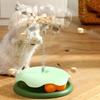 Interactive Cat Treats Dispenser Toy Leaking Food Ball Pet Feeder Toy Puzzle Pet Slow Feeder with Ball Track for Indoor Cats Dogs