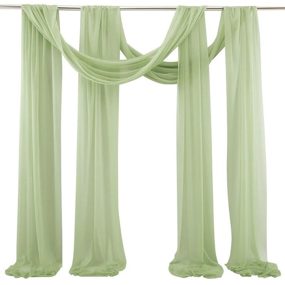 For Wedding Arch Draping Fabric in Sheer Chiffon Provides Elegant and Airy Decoration for For Weddings and Ceremonies 300x75cm
