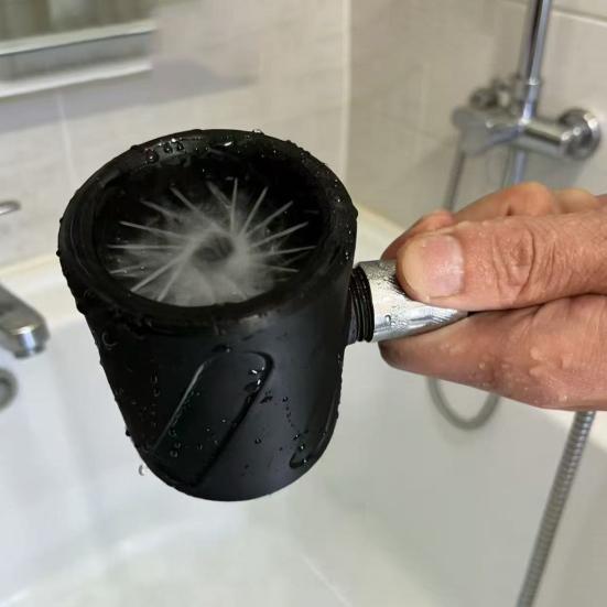 High Pressure Handheld Shower Head 3D Printed Flushing Cleaning Spiral Nozzle for Men Bathroom Accessories