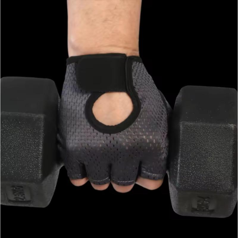 Sport Gloves Breathable Anti-Slip Cycling Fingerless Gloves Gym Training Fitness Ice Silk Gloves Men Women Weightlifting Gloves