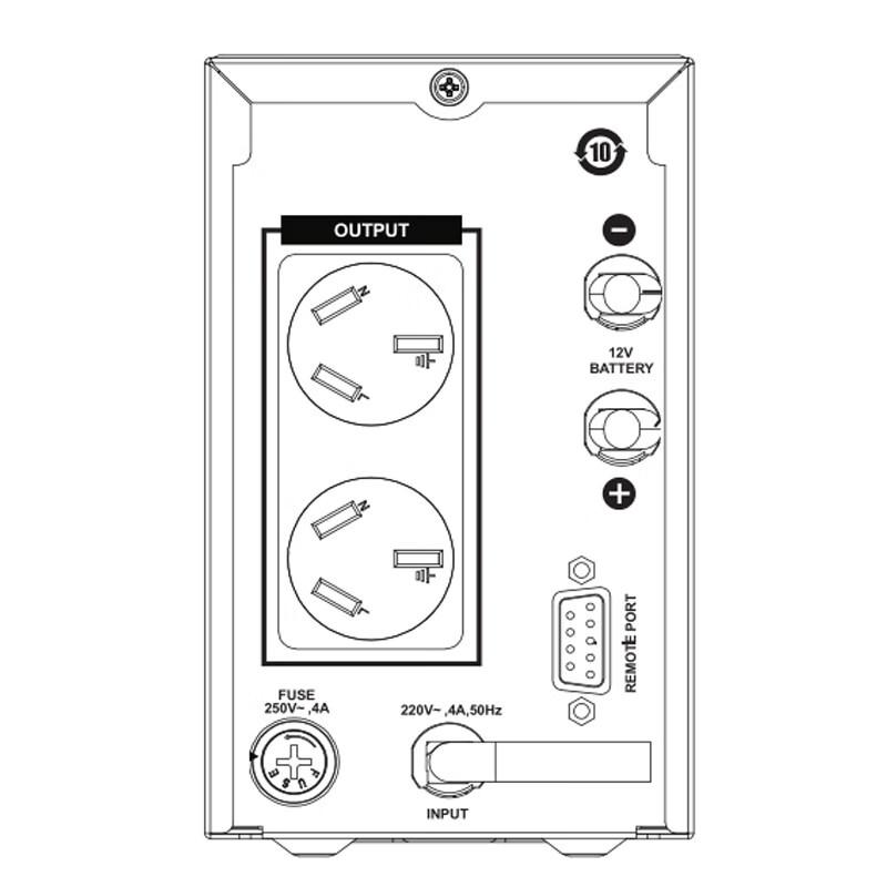 Источник бесперебойного питания Jingmian 2000VA/1200W